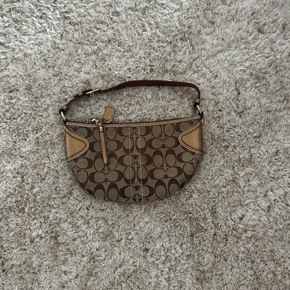 Coach Brown Signature Shoulder Bag